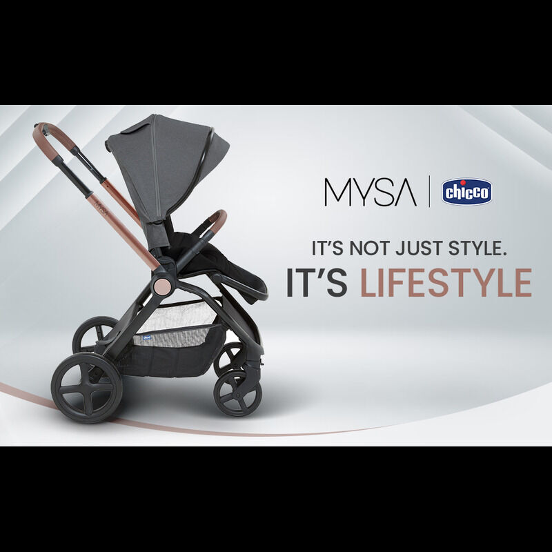 Mysa Stroller Black Satin image number 2